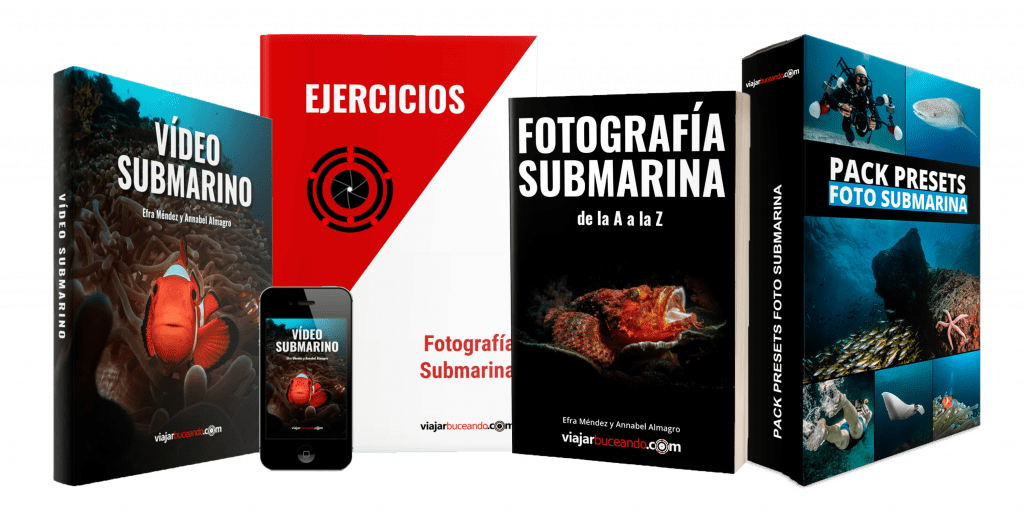 pack libros imagen submarina y presets